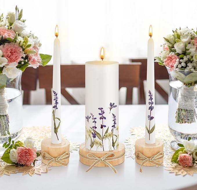 Irenare Unity Candles with Holder - Image 5