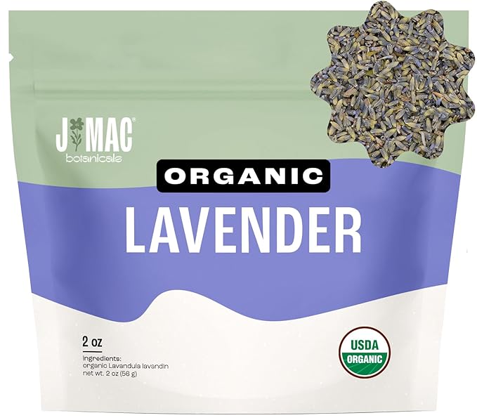 J MAC BOTANICALS, Organic Lavender Flower, Dried Lavender Flowers by JMACBOTANICALS