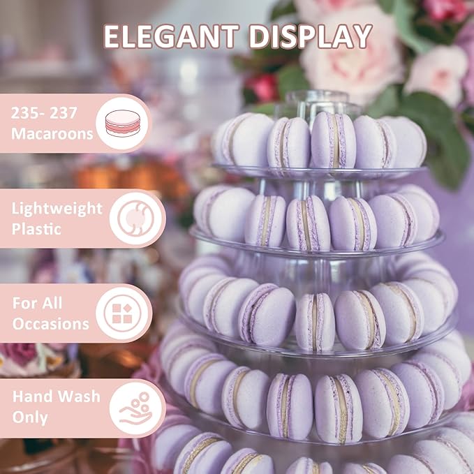 10 Tiers Macaron Tower Stand, Macaroon Tower Stand - Image 2