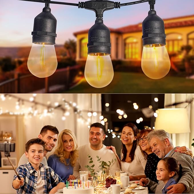 Solar String Lights Remote Control, 100FT Dimmable Outdoor String Lights - Image 6