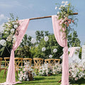 Pink Wedding Arch Draping Fabric 2 Panels 29" x 20 FT Blush Drapes by DeZerlor