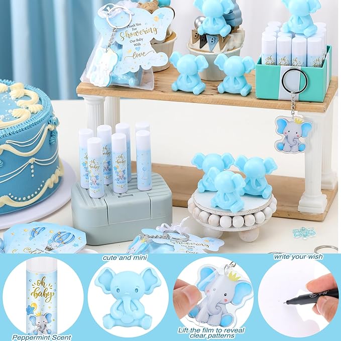 288 Baby Shower Favors Baby Shower Gifts Bulk Lip Balms Soaps Keychains Organza - Image 3