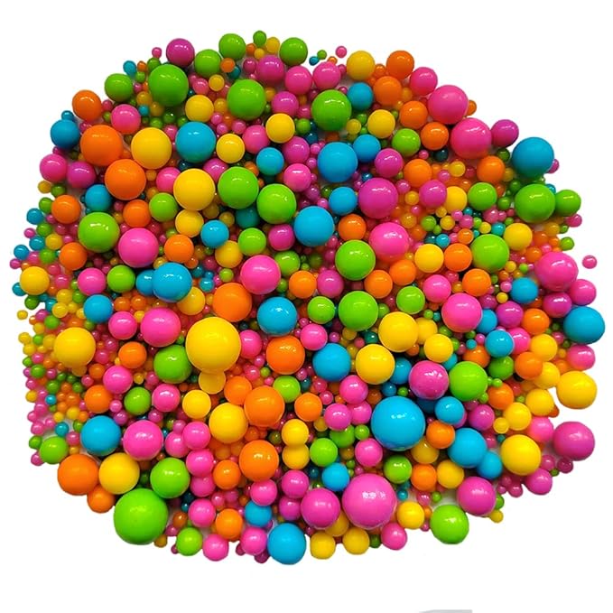 Edible Rainbow Sugar Pearls Candy Sprinkles 120G/ 4.23Ounce Baking Cake - Image 3