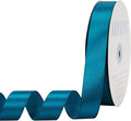 Turquoise Satin Ribbon 1 inch X Continuous 100 Yards, Single Face Polyester by Kryvusribbon