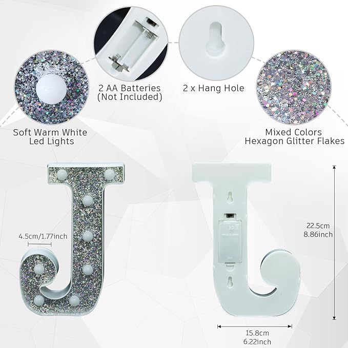 Glitter Light Up Letters & Signs - Image 3