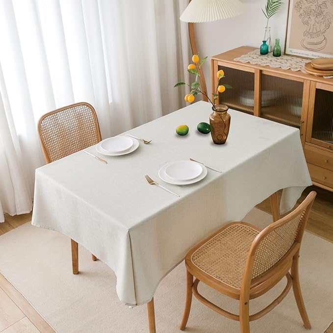 NLMUVW Square White Tablecloth 54 X 54 Inch - Image 6