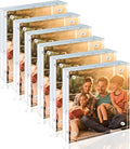 Egofine 5x5 Acrylic Frames 6 Pack, 20mm Thicker Frameless Clear Picture Frames by Egofine