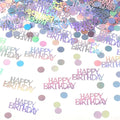 Iridescent Happy Birthday Confetti, Baby Shower, DIY Arts and Crafting by KALOR