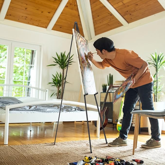PUJIANG 6 Pack Easel for Display, Foldable Easel Stand, Metal Easels for - Image 8