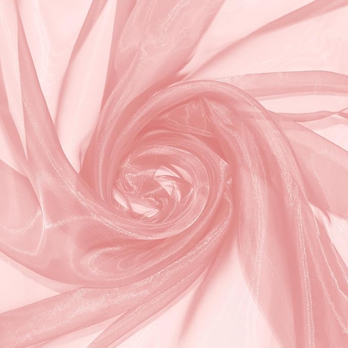 P Pothuiny Sheer Organza Fabric by The Yard, 10 Yards x 60 Inch Wide Bridal by P+Pothuiny