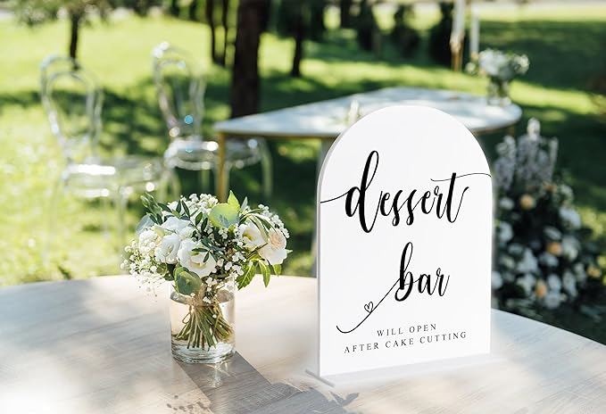 Dessert Bar Sign, Dessert Table Decor, Wedding Reception Decorations, Bridal - Image 4