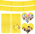 4P Metallic Foil Fringe Tinsel Streamer Banner Table Skirts by FENGNIAN