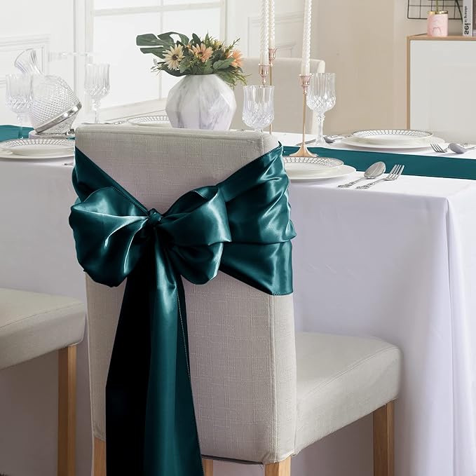 6Pack Table Runner 12 x 108 Inches Satin Silk Table Runner - Image 6