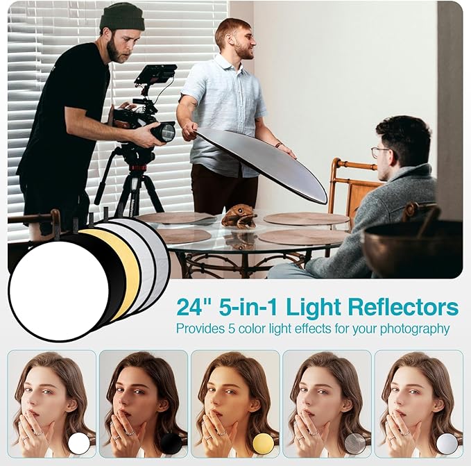 EMART 8.5 x 10 ft Backdrop Support System, Professional Photography Lighting Kit - Image 5