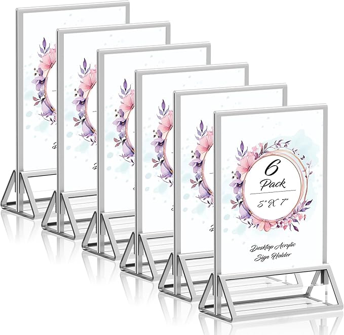 Clear Acrylic Sign Holder 5X7 by PPH-SisyPurchaseNow