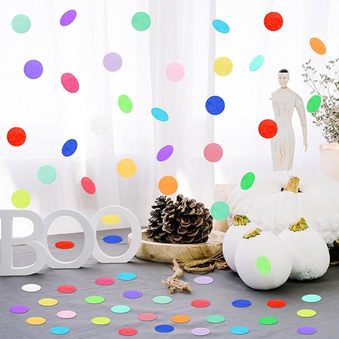 MARFOREVER 5.4oz Multicolor 1 Inch Round Tissue Paper Confetti, Round Confetti - Image 6