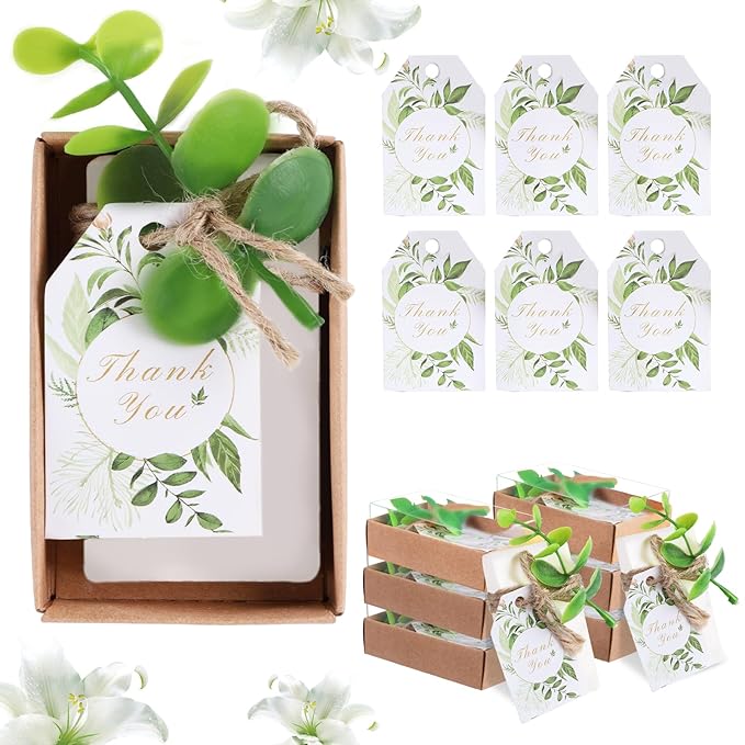 50PCS Handmade Soap Wedding Favor Mini Soap Bars Gifts by WxzumgPARTYFAVORS