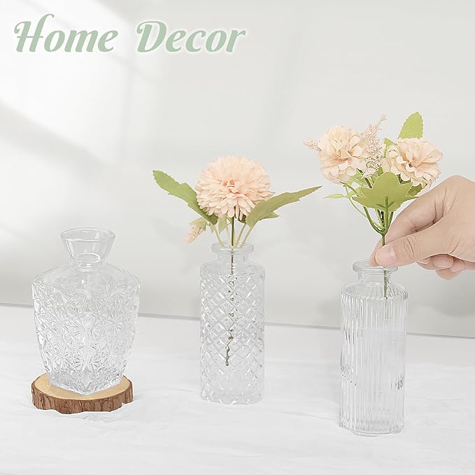 Set of 12 Glass Bud Vases-Small Vases - Image 6
