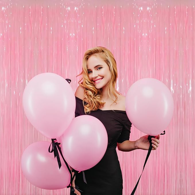 GOER 3.2 ft x 8.2 ft Metallic Tinsel Foil Fringe Curtains Party Photo Backdrop - Image 5