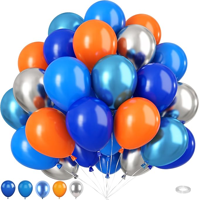 Blue and Orange Balloons by BIAPIAN