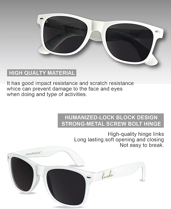 Bride and Groom Polarized Sunglasses - Image 4