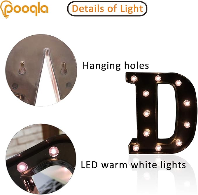 Decorative LED Illuminated Letter Marquee Sign - Image 2