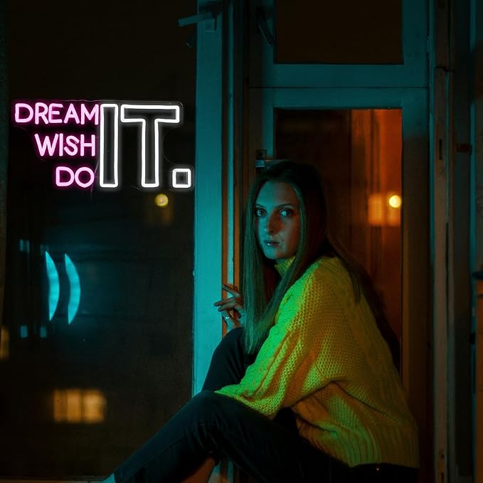 Dream It Wish It Do It Neon Sign Dimmable Letters Neon Light Signs - Image 6