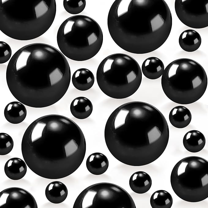 120 PCS 8/14/20mm No Hole Polish Pearl Beads by Cusmation