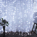 Dazzle Bright Curtain String Lights, 300 LED 9.8ft x 9.8ft 8 Lighting Modes by DazzleBright
