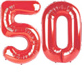 Red 50 Number Balloon by Upgesy