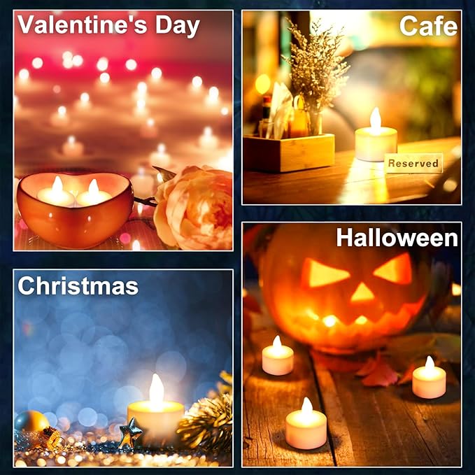 Rechargeable Tea Lights, Flameless LED Candles - Image 7