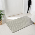 LUXE WEAVERS Modern Geometric Wave Gray 2x3 Area Rug by LuxeWeavers