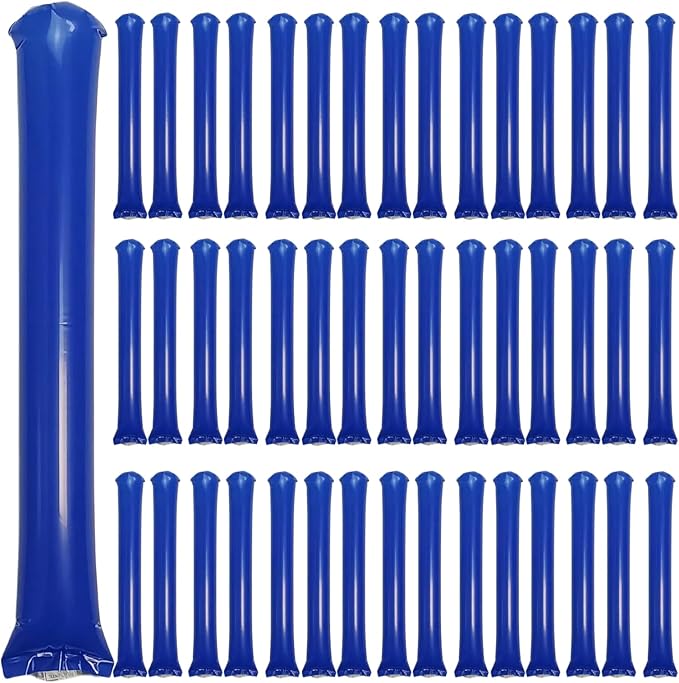 48pcs Round Head Boom Sticks Thunder Sticks Cheering Sticks Team Spirit Plastic by ROSEBB