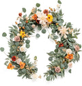 Ling's Moment Fall Flower Garland - 6FT Eucalyptus & Rose - Sweetheart Table by LingsMoment