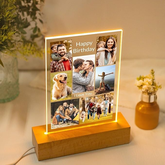 Personalized Birthday Gifts for Women and Men, Custom Picture Frames - Image 4