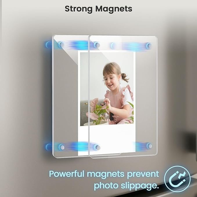 DomeStar Magnetic Acrylic Picture Frame 2.4 x 3.5 Inch, 16 Pack Double-Sided - Image 6