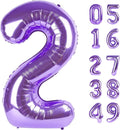 Purple number balloon 2026 by Upgesy