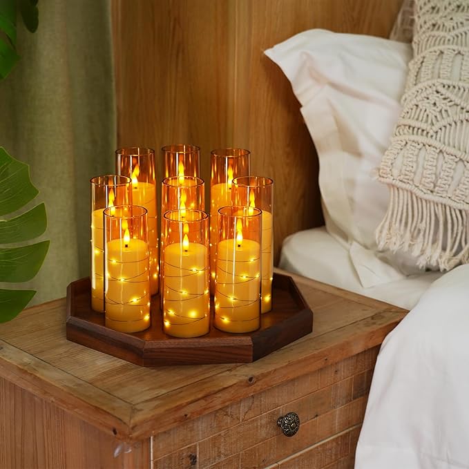 Raycare Flameless Candle with Remote Timer – 9 Flickering Acrylic Battery - Image 8