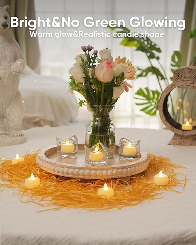 Amagic 24Pack Flameless LED Tea Lights Candles Battery Operated, Electric Fake - Image 3