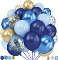 Blue and Gold Balloons, Bridal Shower, Baby Shower Party Decorations by LuhcXbs