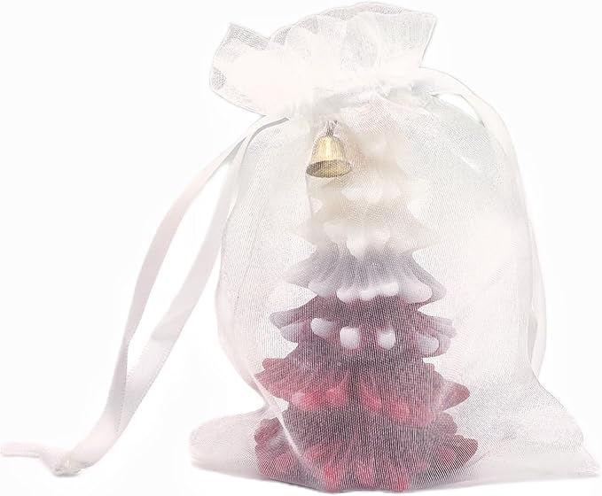 QIANF 20 Pcs 6x9 White Sheer Organza Gift Bags - Image 2