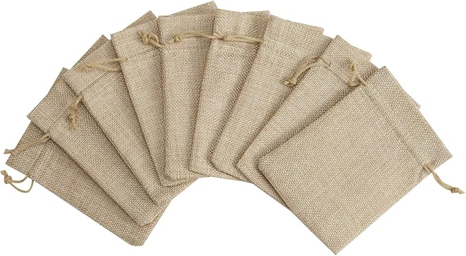 Tendwarm 20 Pcs 5.9x7.8 Inch Burlap Gift Bags - Image 5