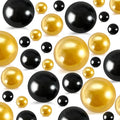260Pcs Black and Gold Glossy Beads by EGKamhFloatingBeadsPearls