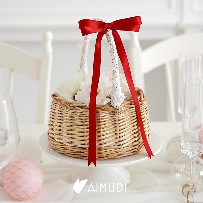 AIMUDI Red Bow 5 × 10" Satin Bow - Image 6