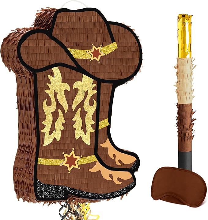 WERNNSAI Western Cowgirl Boot Piñata by WERNNSAI