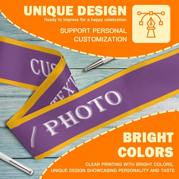 Custom Sash, Personalized Birthday Sash - Image 4