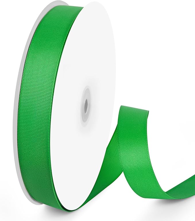 100 Yards 1 inch Grosgrain Ribbon, Solid Color Fabric Ribbon Perfect by VISPAD