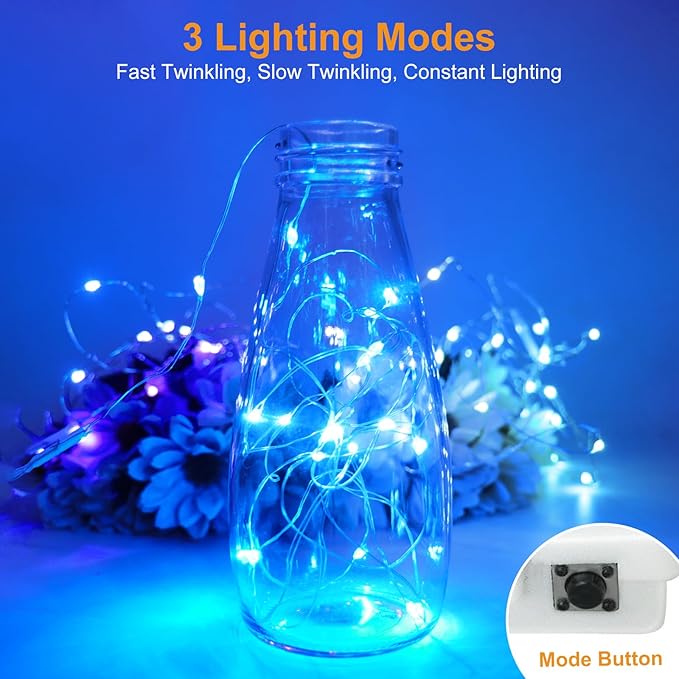 btfarm 30 Pack Fairy Lights Battery Operated, 7ft 20 Led Twinkle Lights String - Image 3