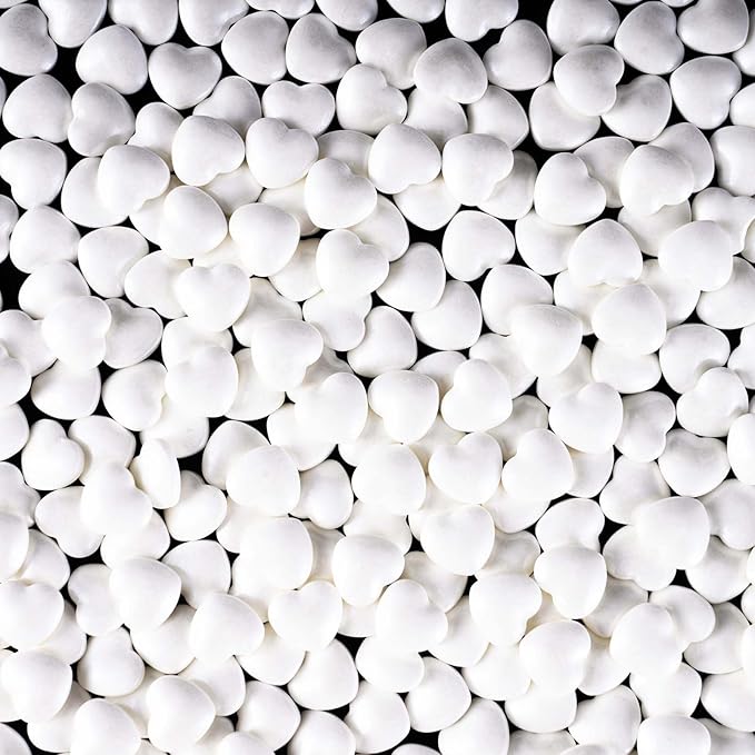 Kasvan White Heart Shapes Sprinkles - Image 2