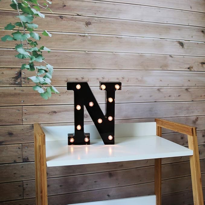 Light Up Black Alphabet Marquee Letters Sign LED Marquee Number Lights Sign - Image 3